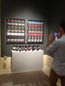 Le etichette in mostra